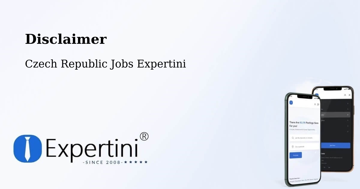 Disclaimer – Lešná - Czech Republic Jobs Expertini